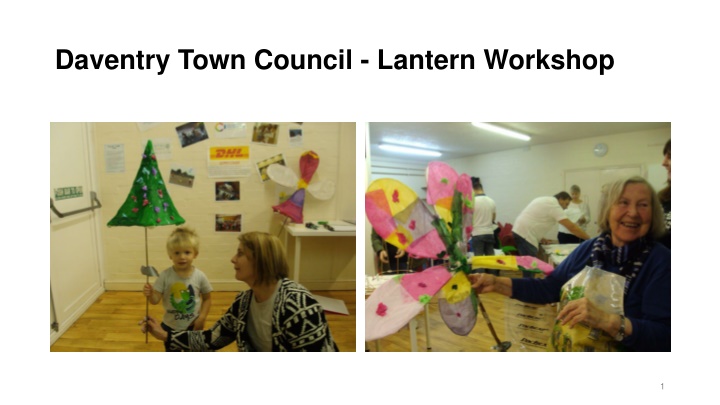 daventry town council lantern workshop n.w