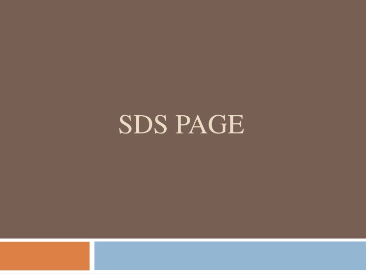 sds page n.w