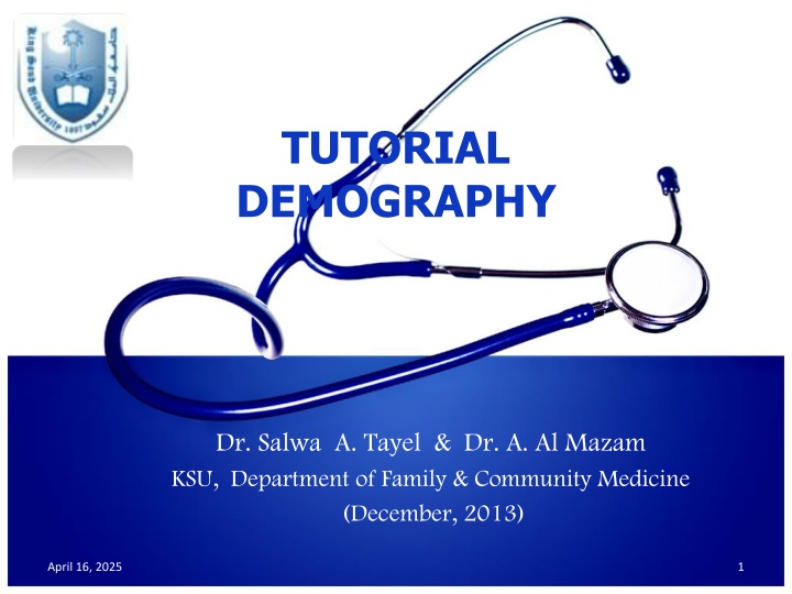 tutorial demography n.w