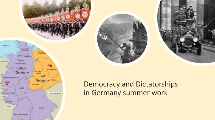 democracy and dictatorships in germany summer work n.w