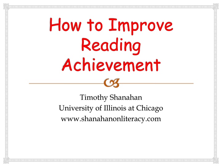 Improving Reading Achievement: Factors and Impact