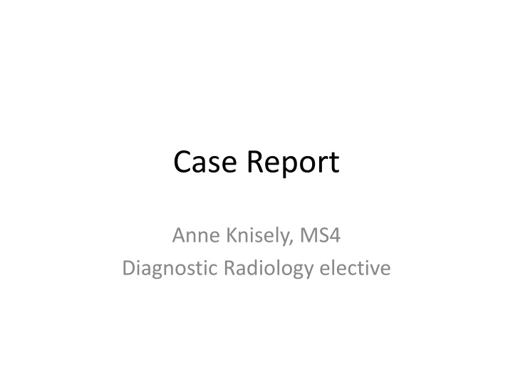 case report n.w
