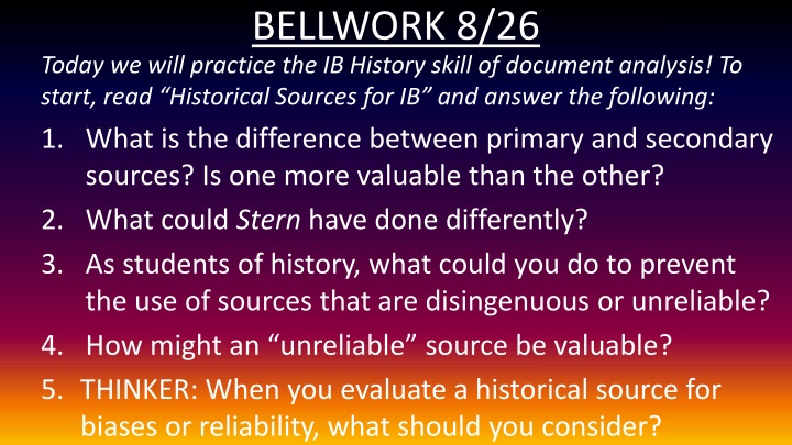 bellwork 8 26 n.w
