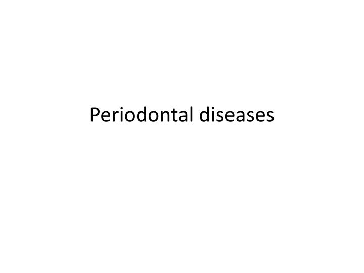 periodontal diseases n.w