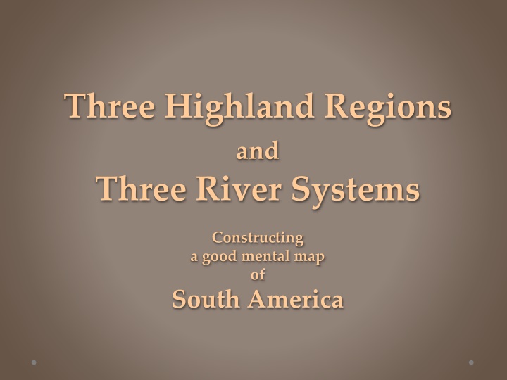 three highland regions n.w