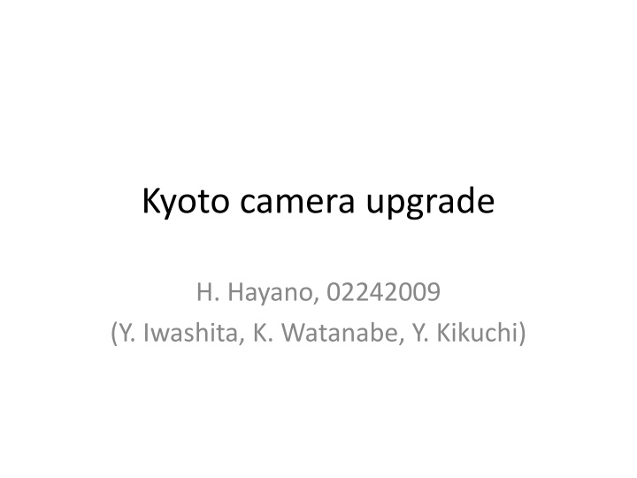 kyoto camera upgrade n.w