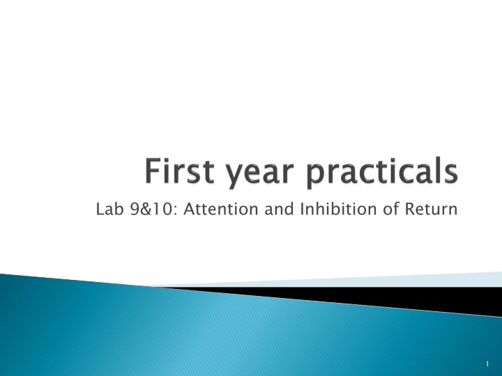 lab 9 10 attention and inhibition of return n.w