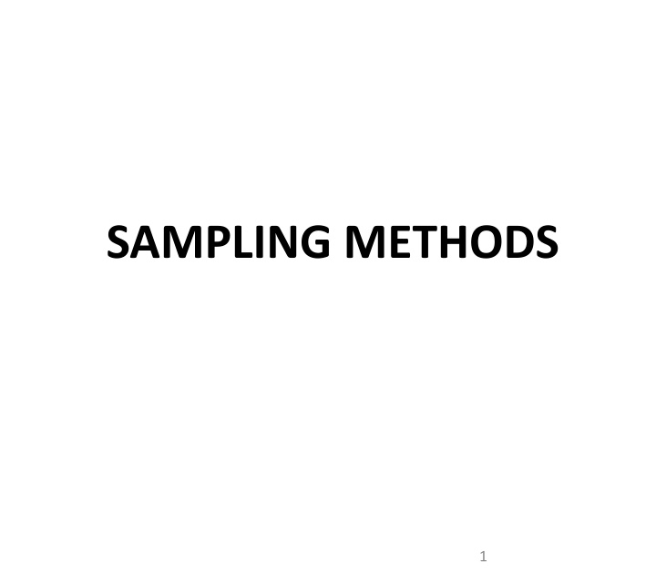 sampling methods n.w