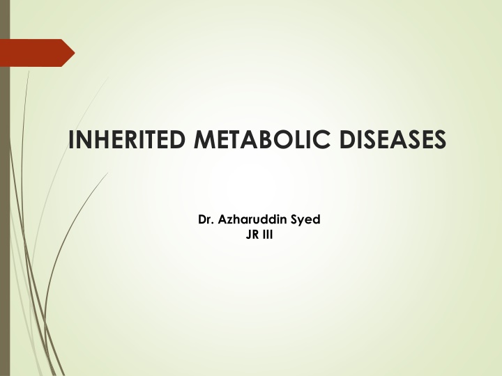 inherited metabolic diseases n.w