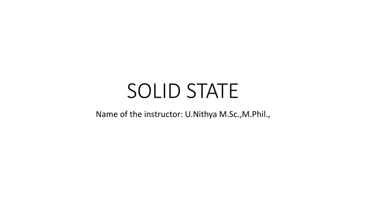 solid state n.w