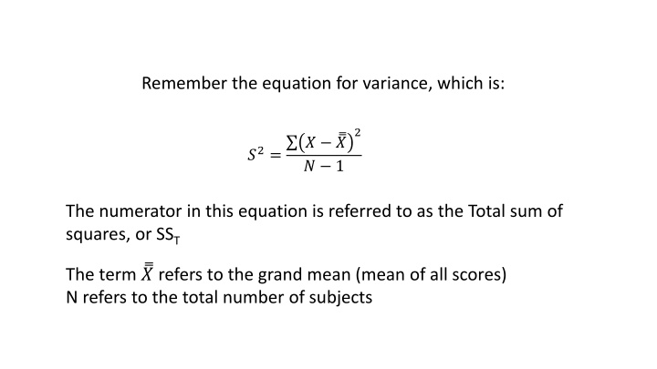 remember the equation for variance which is n.w