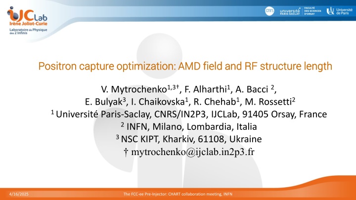 positron capture optimization amd field n.w