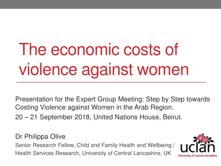 the economic costs of violence against women n.w