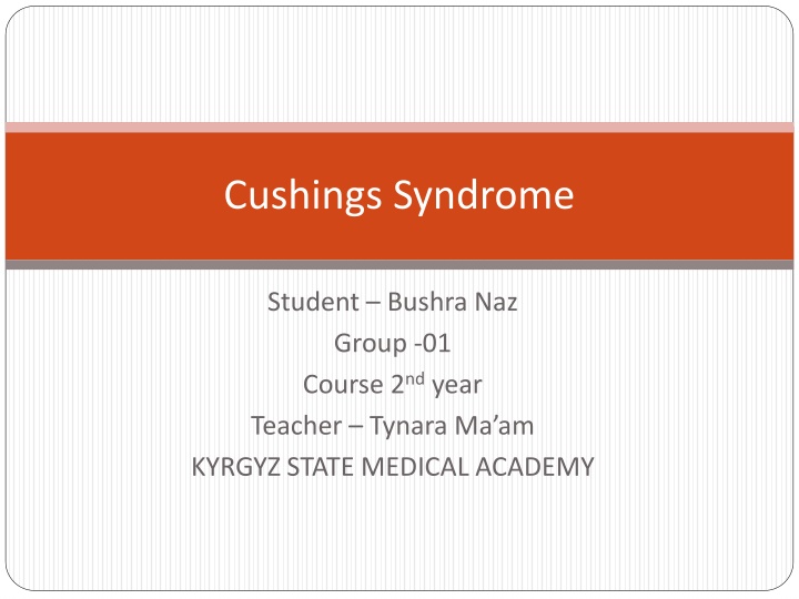 cushings syndrome n.w