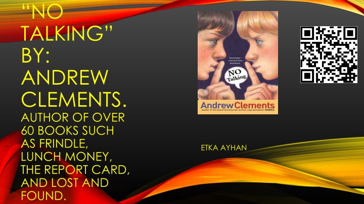 no talking by andrew clements author of over n.w