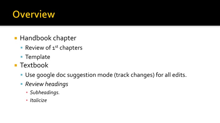 handbook chapter review of 1 st chapters template n.w