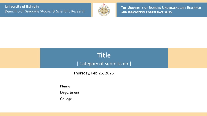University of Bahrain Graduate Studies & Research 2025 Conference