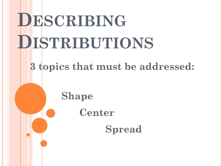 d escribing d istributions n.w