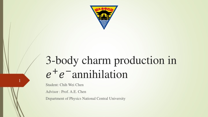 Charm Production in Annihilation: Belle Data Analysis