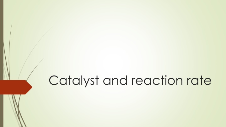 catalyst and reaction rate n.w