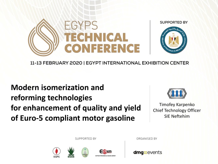 Advanced Isomerization and Reforming Technologies for Euro-5 Gasoline Enhancement