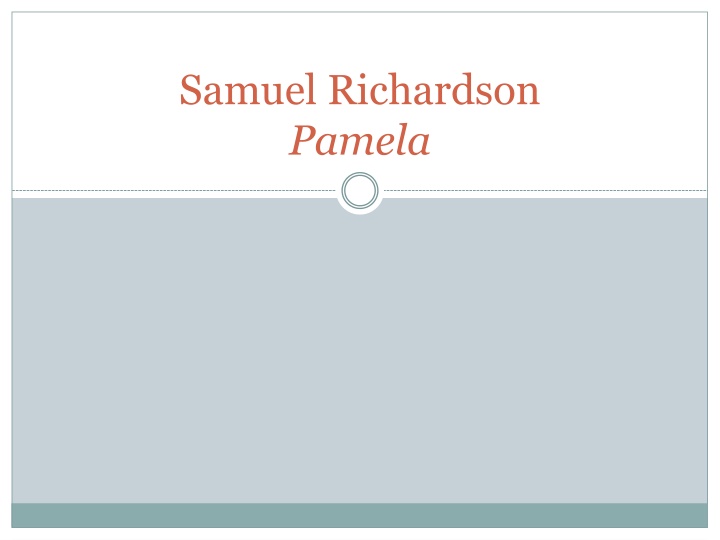 samuel richardson pamela n.w