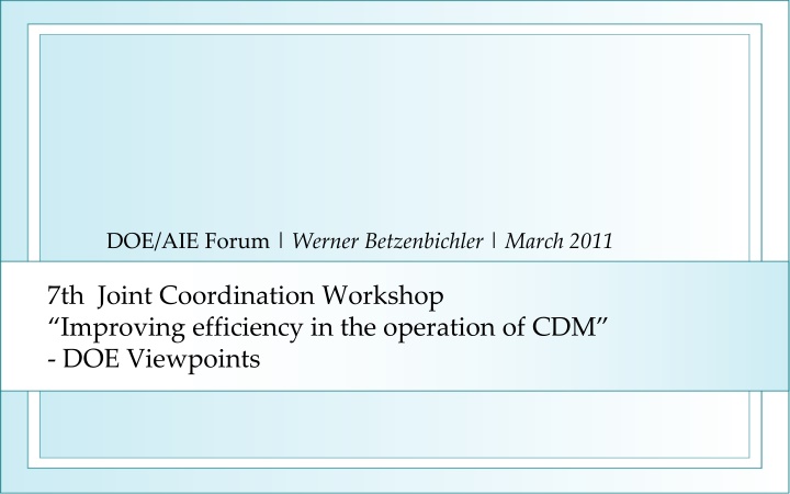 doe aie forum werner betzenbichler march 2011 n.w