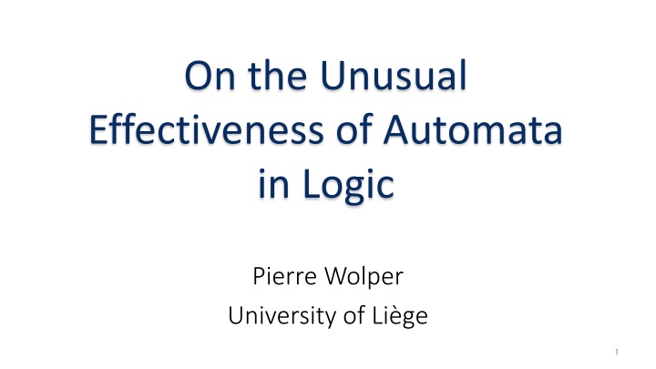 Unusual Effectiveness of Automata in Logic: Threads and Synthesis
