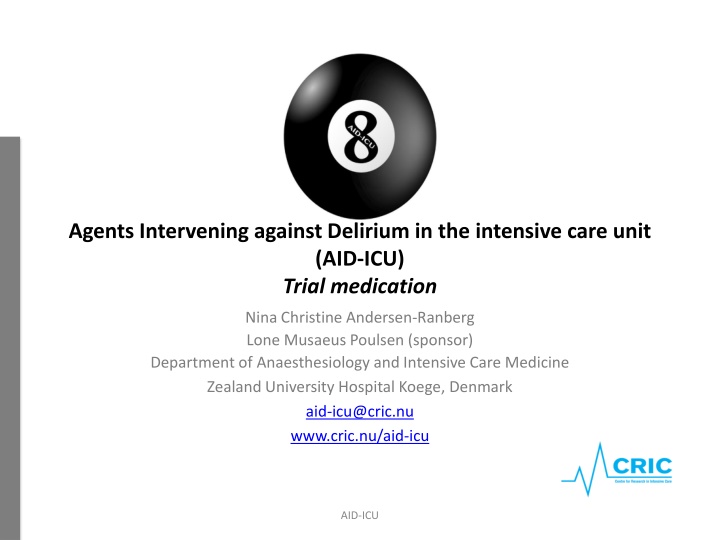 agents intervening against delirium n.w
