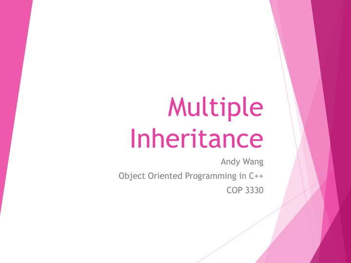 multiple inheritance n.w