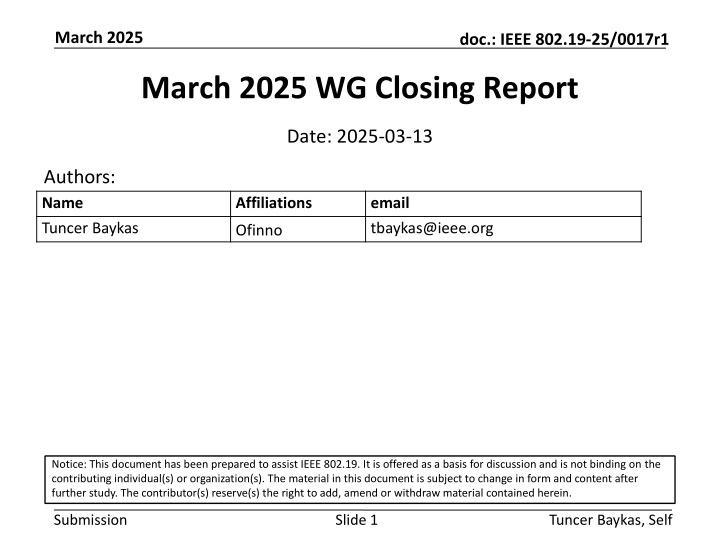 march 2025 n.w