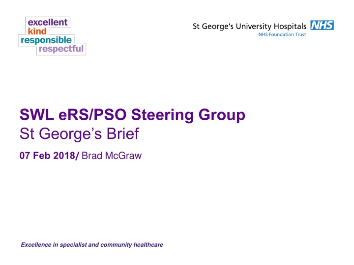 swl ers pso steering group st george s brief n.w