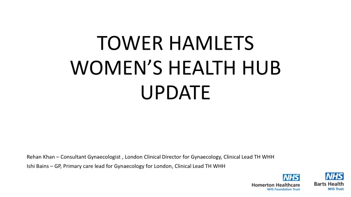 tower hamlets women s health hub update n.w