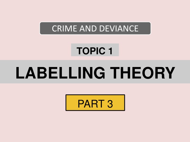 crime and deviance n.w
