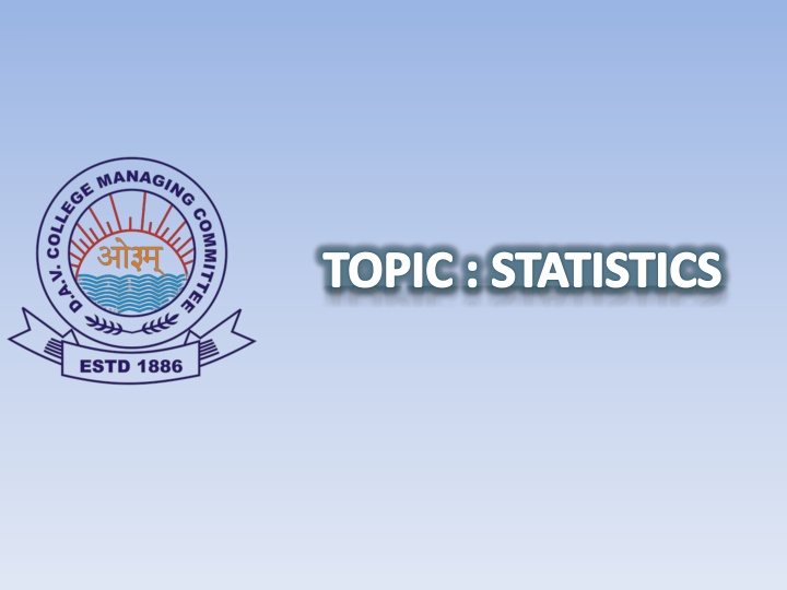 topic statistics n.w