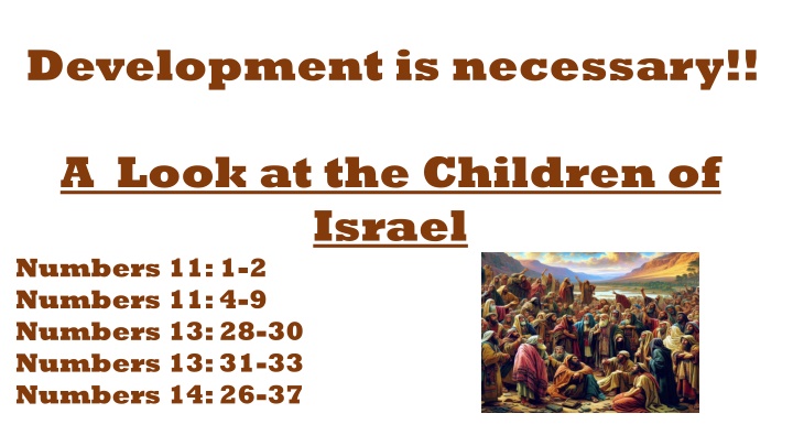 development is necessary n.w