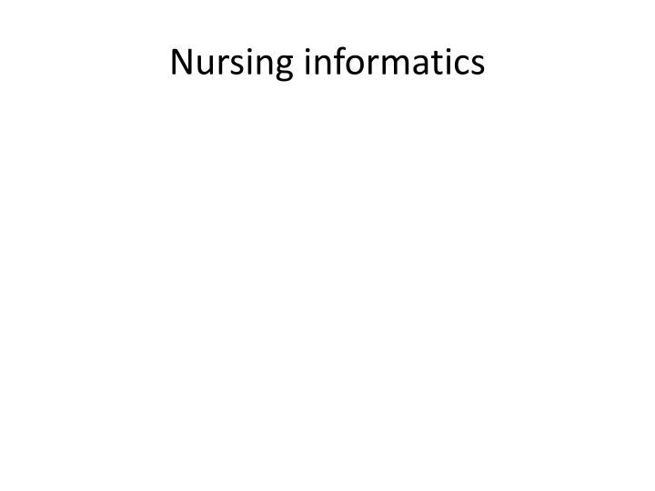 nursing informatics n.w