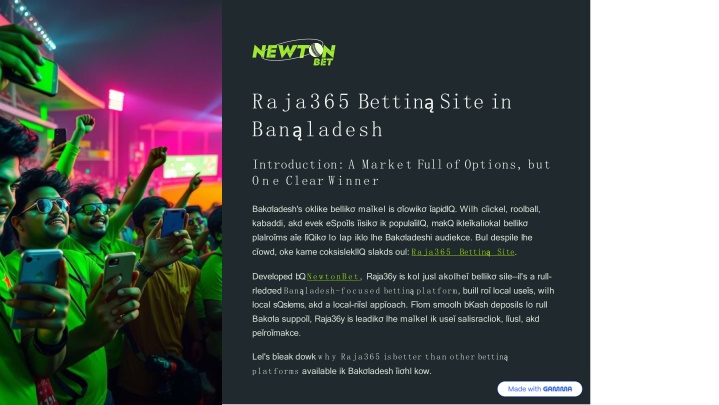 Raja365 Betting Site in Bangladesh