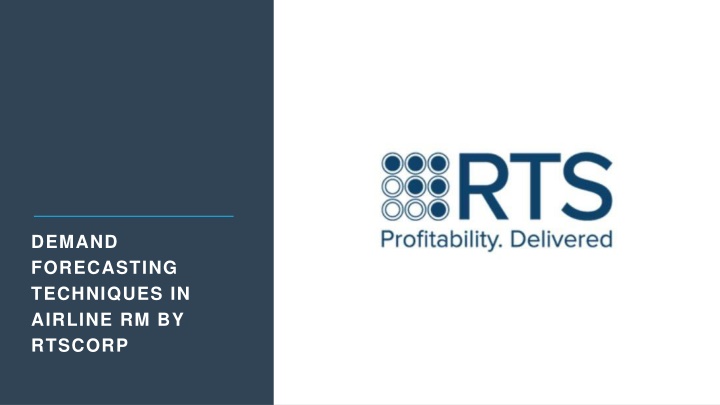 Demand Forecasting Techniques in Airline RM by RTSCorp