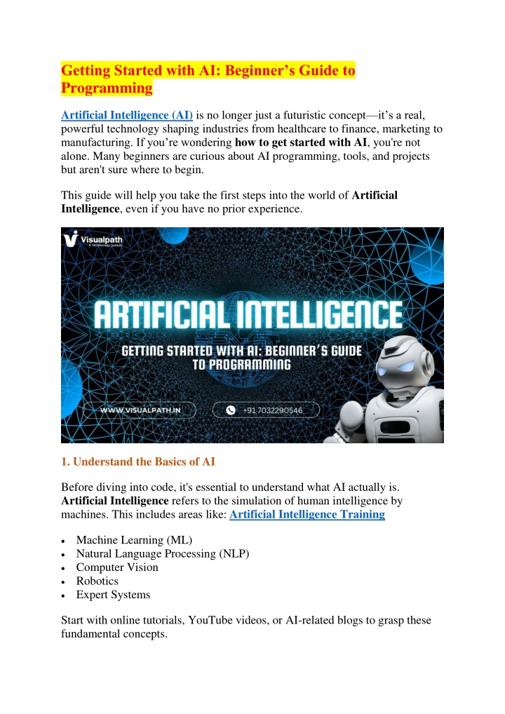 getting started with ai beginner s guide n.w