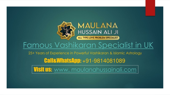 Online Vashikaran Specialist in UK | Islamic Astrologer