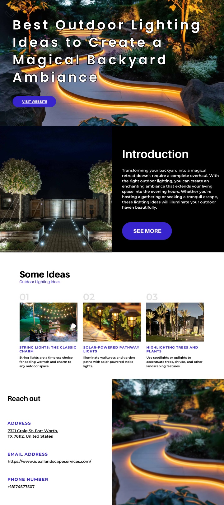 best outdoor lighting ideas to create a magical n.w