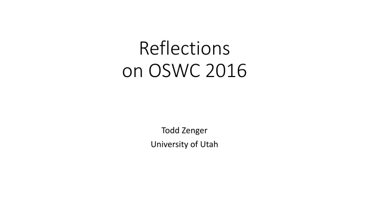 reflections on oswc 2016 n.w