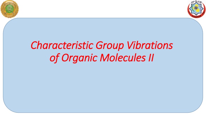 characteristic group vibrations characteristic n.w
