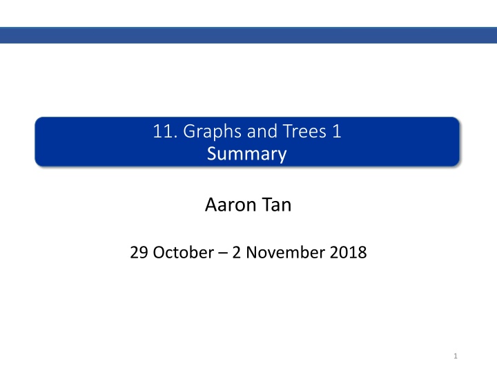 11 graphs and trees 1 summary n.w