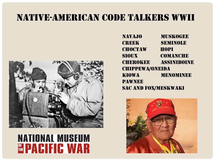 native american code talkers wwii n.w