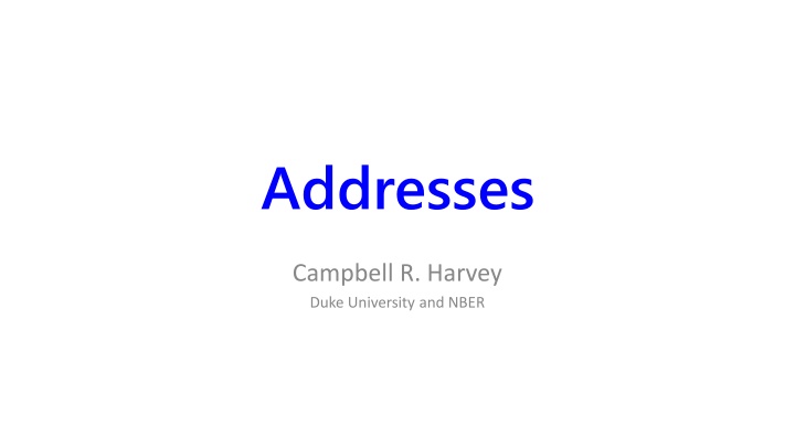 addresses n.w
