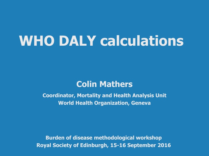 who daly calculations n.w