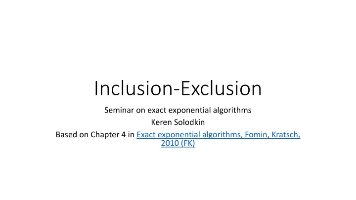 inclusion exclusion n.w