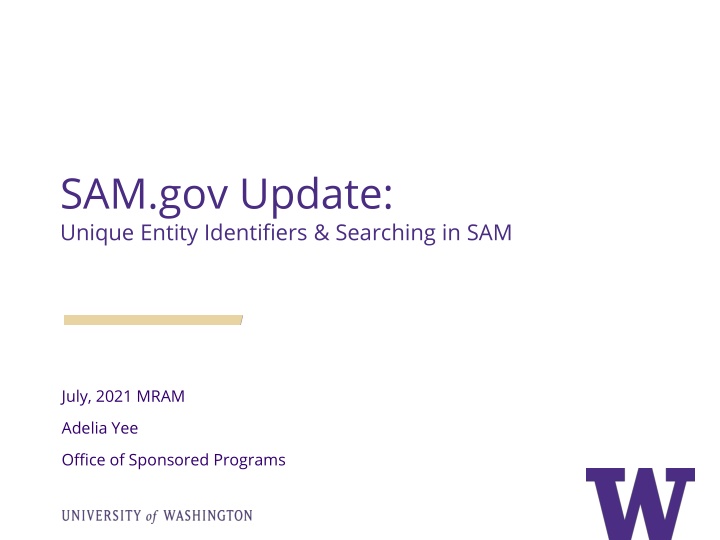 sam gov update unique entity identifiers n.w